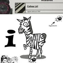 Legyen zebra az I felé