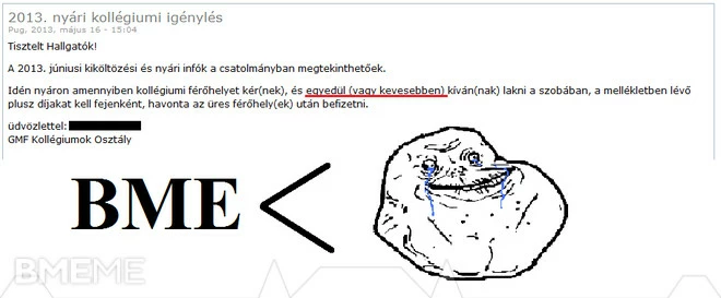 Forever Alone lvl BME