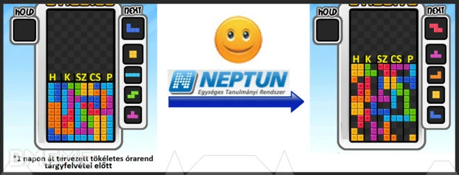 Neptun Órarend Tetris