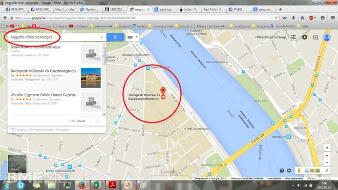 google térkép tudja hova kell nagy tűrés
