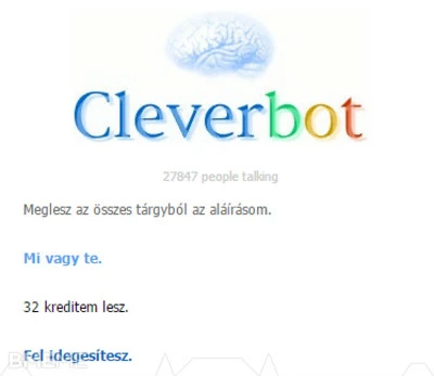 Még a Cleverbot is meglepődik ezen