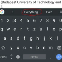 A google keyboard vágja